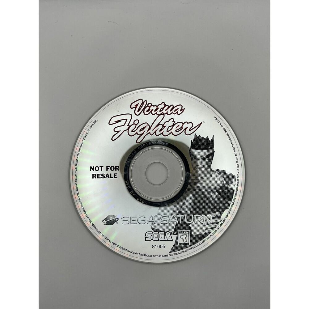 Virtua Fighter 1 Sega Saturn Not For Resale - Disc Only Tested Works